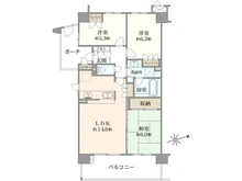 【東京都/調布市染地】グレーシアパーク調布国領 間取り図