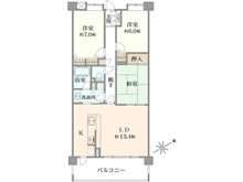 【東京都/多摩市貝取】パーリッシュ永山 間取り図