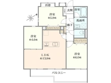 【東京都/多摩市関戸】セザール聖蹟桜ヶ丘 間取り図