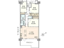 【東京都/世田谷区千歳台】東京テラスG棟 間取り図