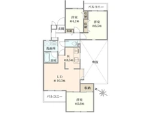 【東京都/世田谷区砧】パレ・ド・エール砧 間取り図