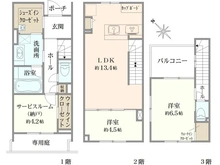 【東京都/世田谷区桜丘】プラハテラス桜丘テーレ 間取り図