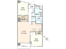 【東京都/世田谷区宮坂】四谷軒第1経堂シティコーポ 間取り図