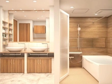 【東京都/世田谷区経堂】経堂パーク・マンション 内装完成予想図：リノベーション後の完成予想パースでございます。