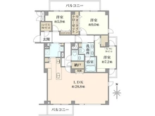 【東京都/世田谷区経堂】経堂パーク・マンション 間取り図