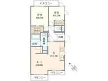【東京都/世田谷区宮坂】経堂ダイカンプラザI 間取り図
