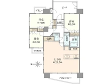 【東京都/世田谷区船橋】グランイーグル千歳船橋 間取り図