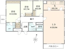 【東京都/世田谷区北沢】東高ペアシティサガン東北沢 間取り図