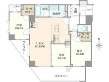 【東京都/世田谷区桜】レジデンスコート馬事公苑 間取り図
