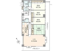 【東京都/世田谷区船橋】パークハイム世田谷船橋 間取り図