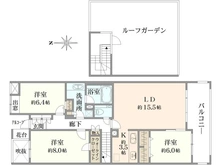 【東京都/世田谷区桜】マスターズガーデン世田谷桜 間取り図