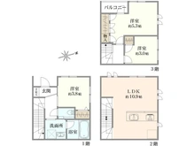 【東京都/世田谷区祖師谷】カーサソサエティ祖師ヶ谷大蔵 間取り図