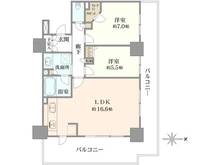 【東京都/足立区栗原】ライオンズタワー竹の塚ガーデン 間取り図