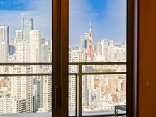 【東京都/品川区東五反田】パークタワーグランスカイ 眺望：東京タワーを望む（天候による・ズームあり）