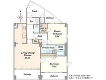 【東京都/港区白金台】アビデ白金台 間取り図