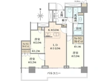 【東京都/中央区晴海】ザ・パークハウス晴海タワーズ　 クロノレジデンス 間取り図