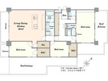 【東京都/港区虎ノ門】虎ノ門ガーデン 間取り図
