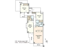 【東京都/品川区上大崎】朝日マンション目黒 間取り図