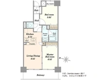 【東京都/品川区北品川】エス・バイ・エルマンション御殿山 間取り図