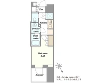 【東京都/品川区西五反田】プラウド五反田 間取り図