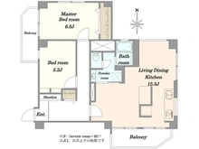 【東京都/新宿区中落合】中落合東豊エステート 間取り図
