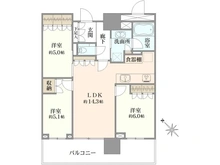 【東京都/江東区豊洲】ブランズタワー豊洲 間取り図