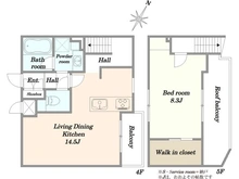【東京都/品川区荏原】ディナ・スカーラ品川戸越 間取り図