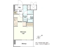 【東京都/品川区東五反田】東建東五反田マンション 間取り図