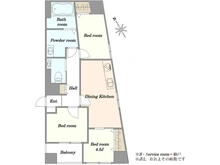 【東京都/品川区大崎】ブリリアンス五反田 間取り図