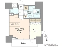 【東京都/渋谷区桜丘町】ピアース渋谷 間取り図