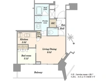 【東京都/品川区戸越】ザ・パークハウス戸越公園タワー 間取り図