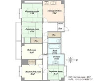 【東京都/江東区清澄】パシフィックパレス清澄 間取り図