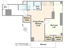 【東京都/品川区西五反田】セブンスターマンション西五反田 間取り図