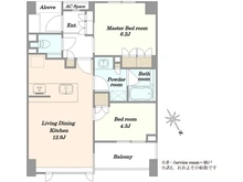 【東京都/品川区西五反田】グランスイート不動前シティテラス 間取り図