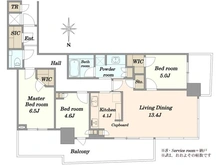【東京都/中央区晴海】パークタワー晴海 間取り図