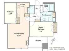 【東京都/品川区大崎】大崎ウエストシティタワーズ E棟 間取り図