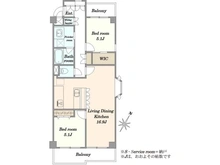 【東京都/品川区東五反田】藤和島津山コープ 間取り図