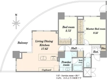 【東京都/品川区大崎】ゲートシティ大崎サウスパークタワー 間取り図