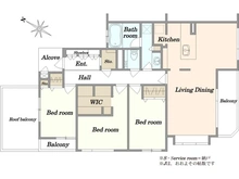 【東京都/目黒区上目黒】サニークレスト上目黒弐番館 間取り図