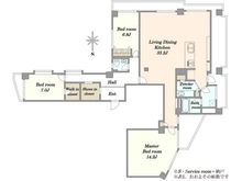 【東京都/品川区西中延】グリーンクロス西中延 間取り図