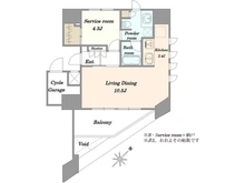 【東京都/渋谷区千駄ヶ谷】ヴァントヌーベル代々木 間取り図
