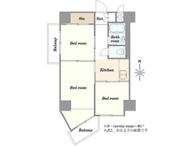 【東京都/品川区西五反田】五反田ダイヤモンドマンション 間取り図