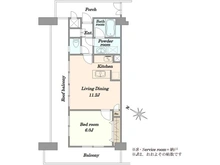 【東京都/品川区北品川】エス・バイ・エルマンション御殿山 間取り図