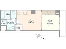 【東京都/中央区日本橋小舟町】ステュディオ日本橋 間取り図
