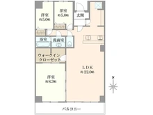【東京都/江東区大島】東大島ファミールハイツ1号棟 間取り図