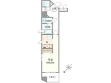 【東京都/中央区日本橋馬喰町】デュオ・スカーラ東日本橋  間取り図