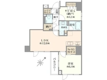 【東京都/中央区銀座】ピアース銀座レジデンス 間取り図