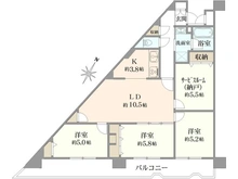 【埼玉県/蕨市北町】ストークマンション南浦和 間取り図