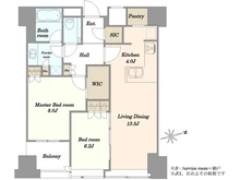 【東京都/新宿区西新宿】セントラルパークタワー ラ・トゥール新宿 間取り図