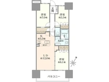 【東京都/足立区宮城】アクアプレミアム 間取り図